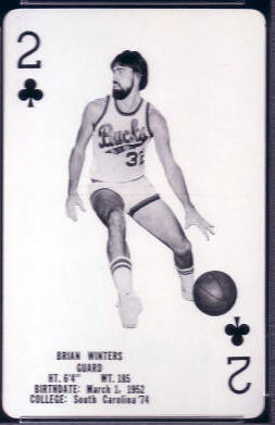 1976-77 Bucks Cards 2C Brian Winters